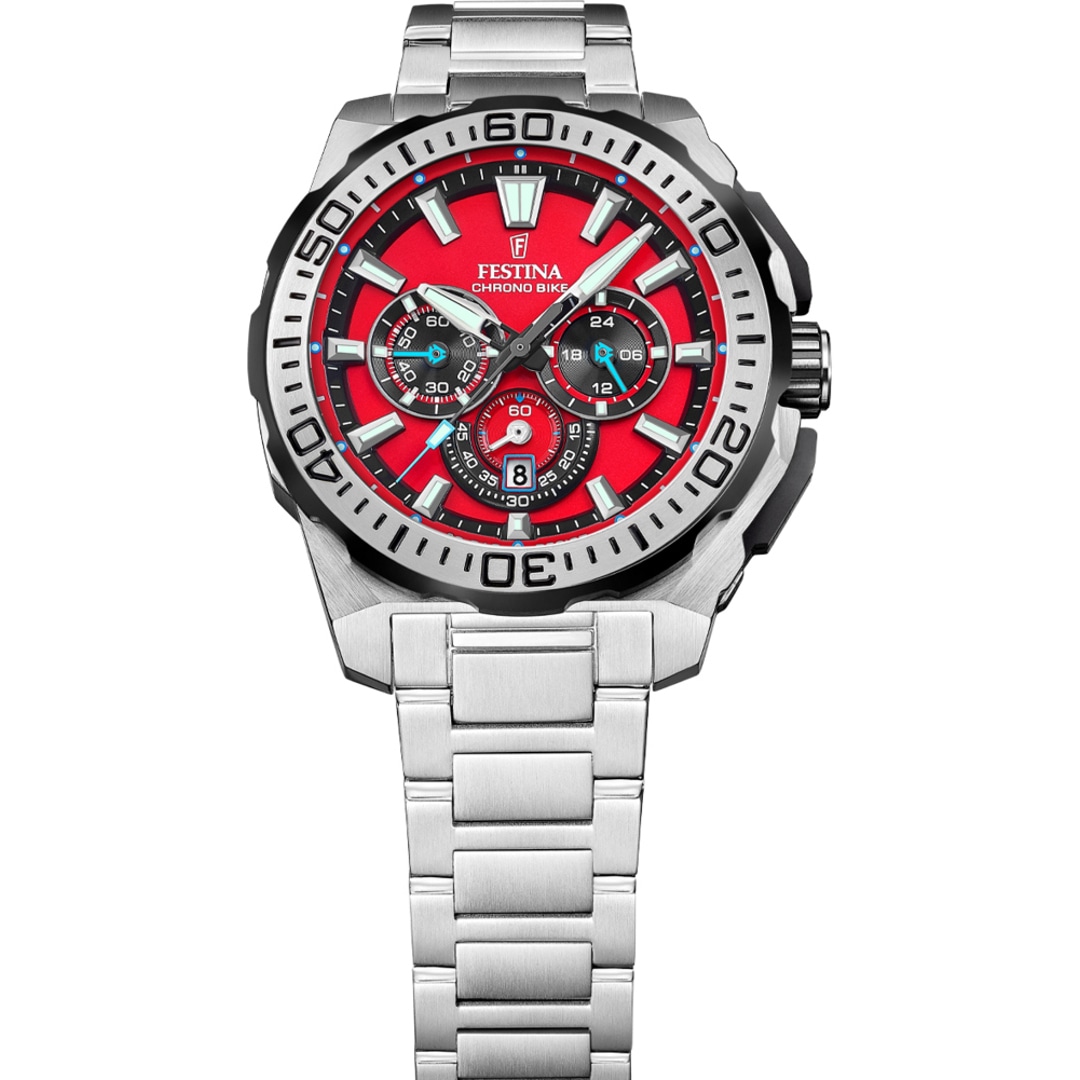 Festina Chrono Bike 2025 Rot / Silber