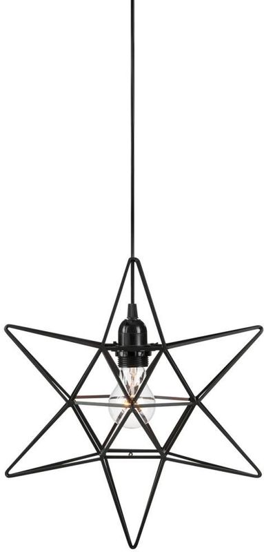 Markslöjd 705299 - Kerstversiering CONTOUR 1xE27/40W/230V zwart
