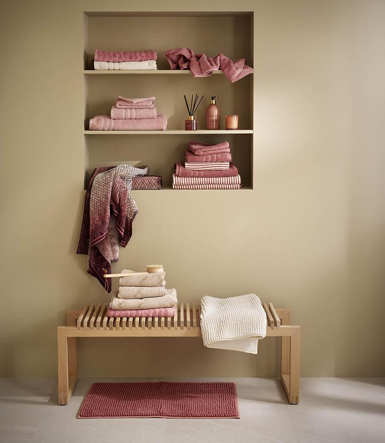 Boss håndkle 50x90 mørk blush