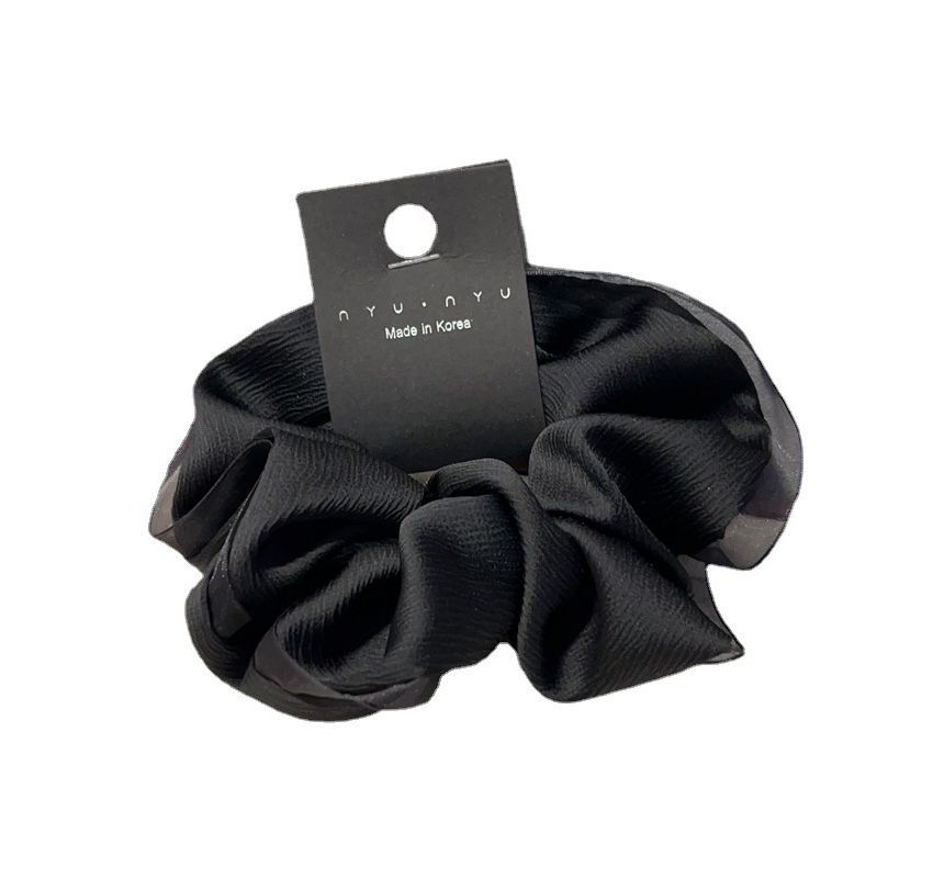 enthice - Scrunchie met mesh-afwerking