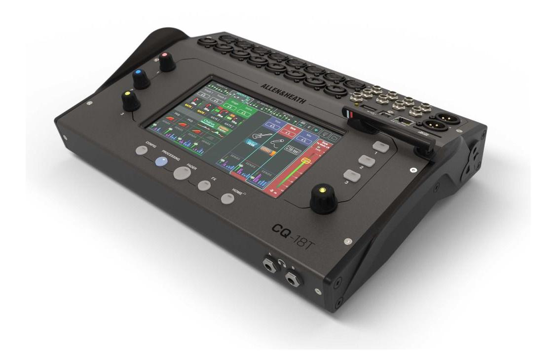 Mischpult CQ-18T<br>Ultrakompakter 18-in/8-out Digitalmixer mit Wi-Fi