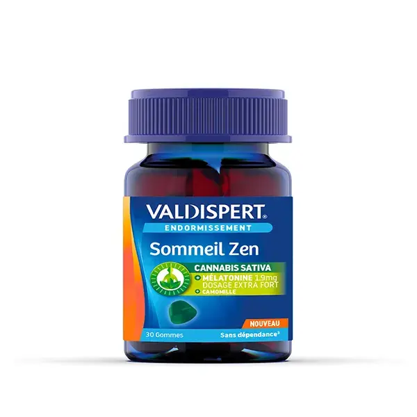 Valdispert - Endormissement - Gommes Sommeil Zen - Mélatonine 1,9mg - 30 Gommes