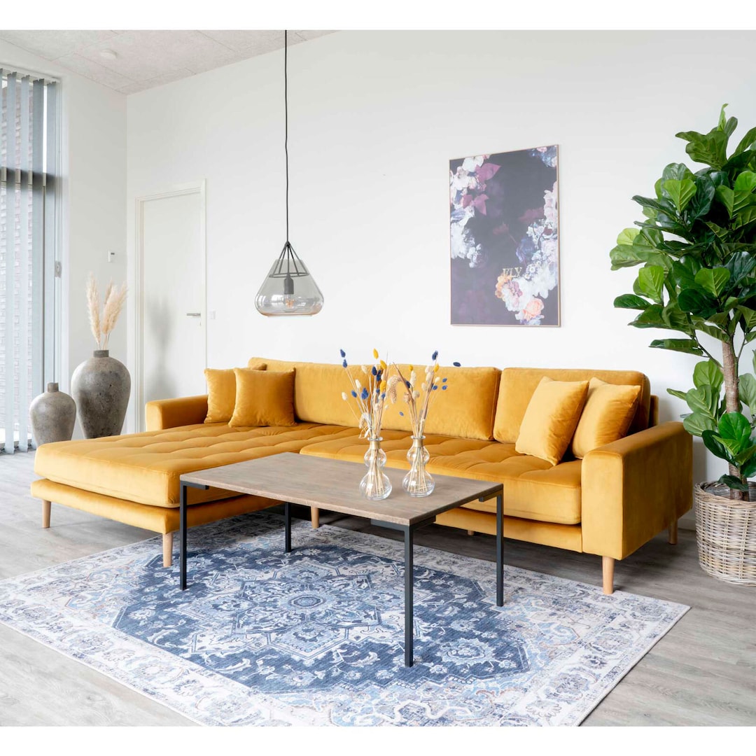 Couchtisch LUGANO 110 x 60 cm Eiche/ schwarz