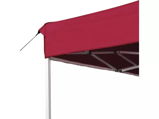 Tente de réception pliable Aluminium 4,5x3 m Bordeaux