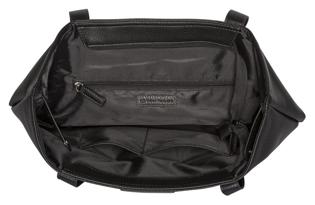 TOM TAILOR Shopper »Miri zip« aus griffigem Lederimitat mit praktischen flachen Handgriffen