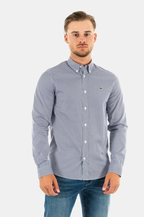 Chemise lacoste ch2932 522 blanc/marine
