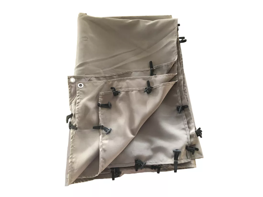 Toile pour pergola murale 3 × 2,5m NICE taupe - HAPPY GARDEN