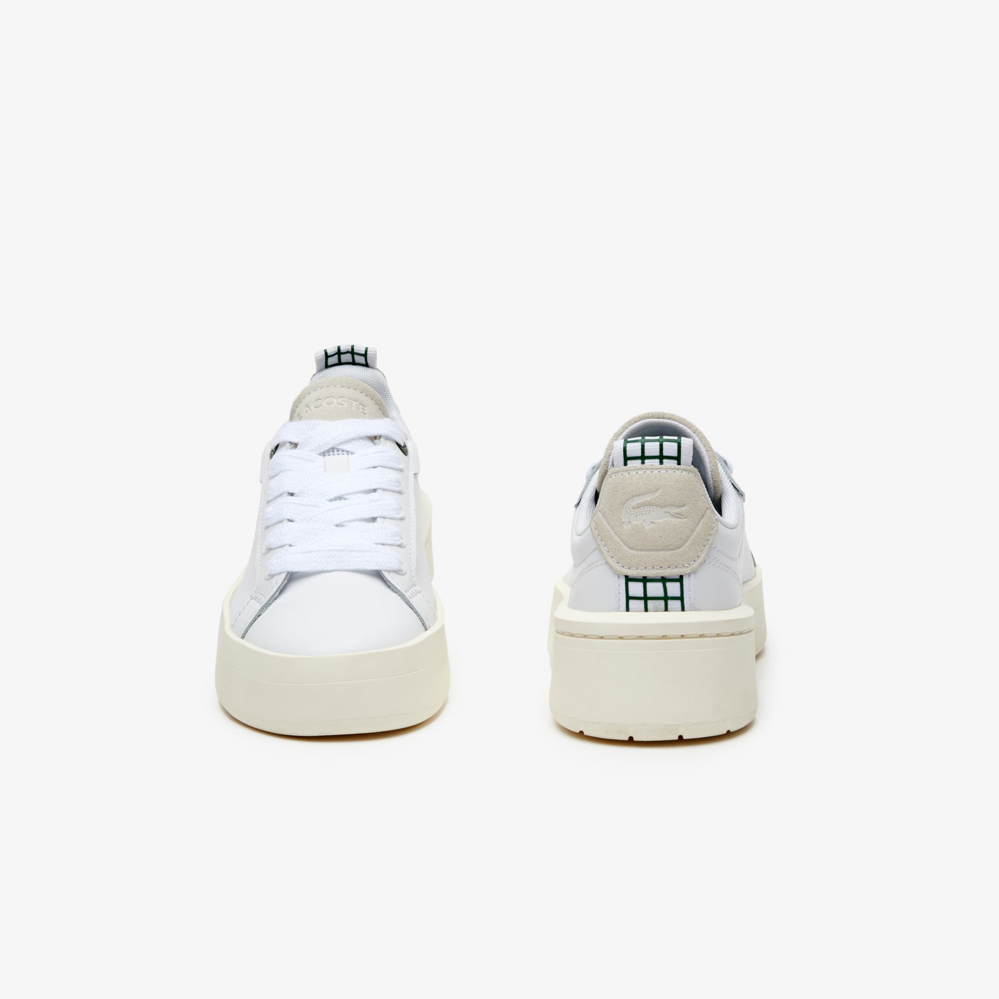 Sneakers Carnaby Platform femme Lacoste en cuir Sneakers - Blanc - Lacoste - Femme