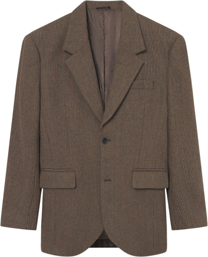 Les Deux x Yale Yale Tweed Blazer Brun