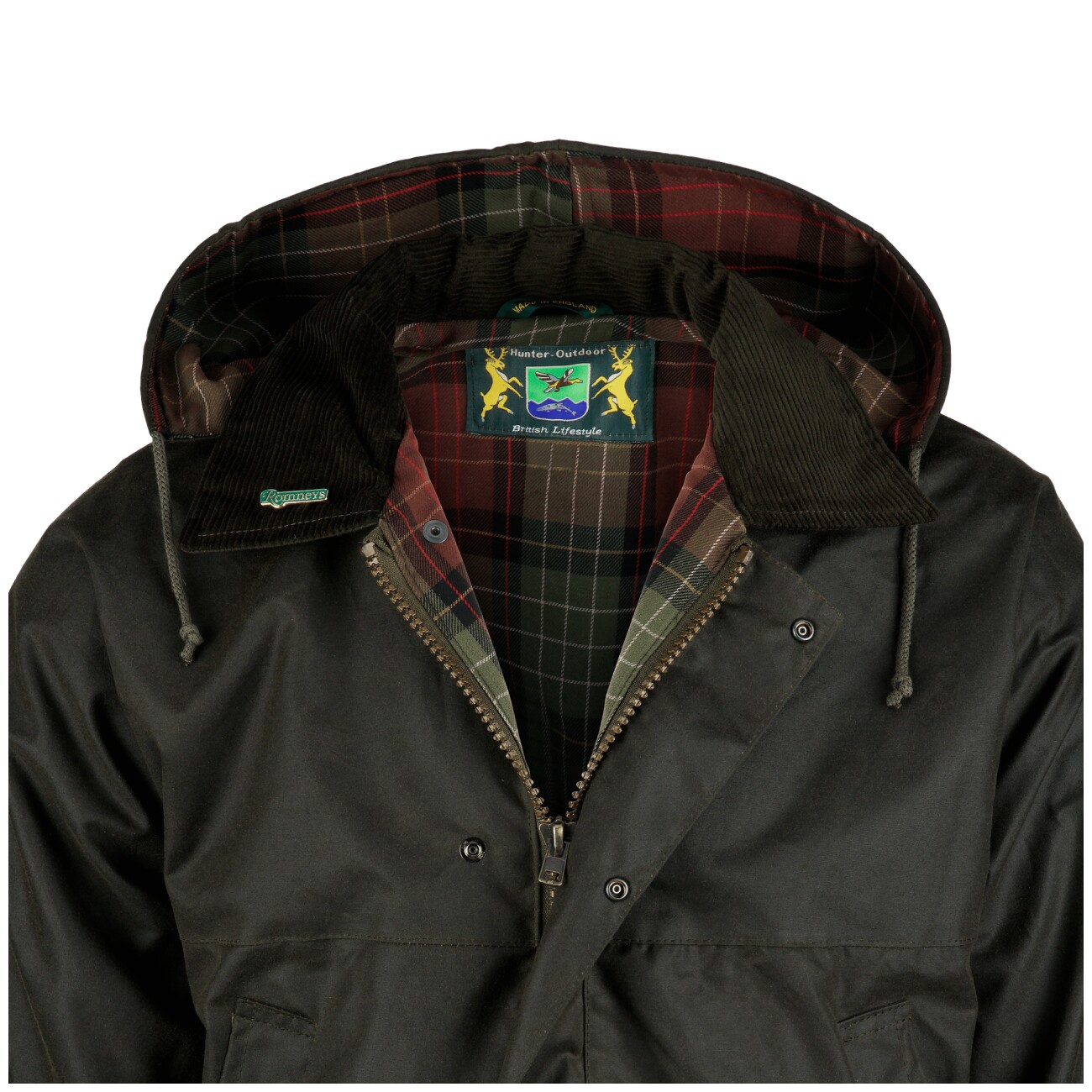 ROMNEYS Wachsjacke New England Jager oliv XXL - INT