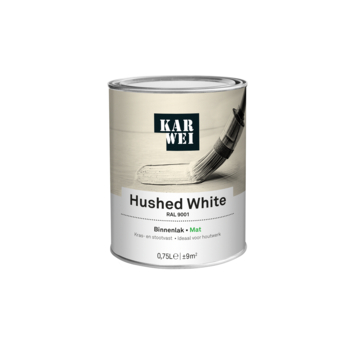 KARWEI binnenlak mat RAL 9001 hushed white 750 ml