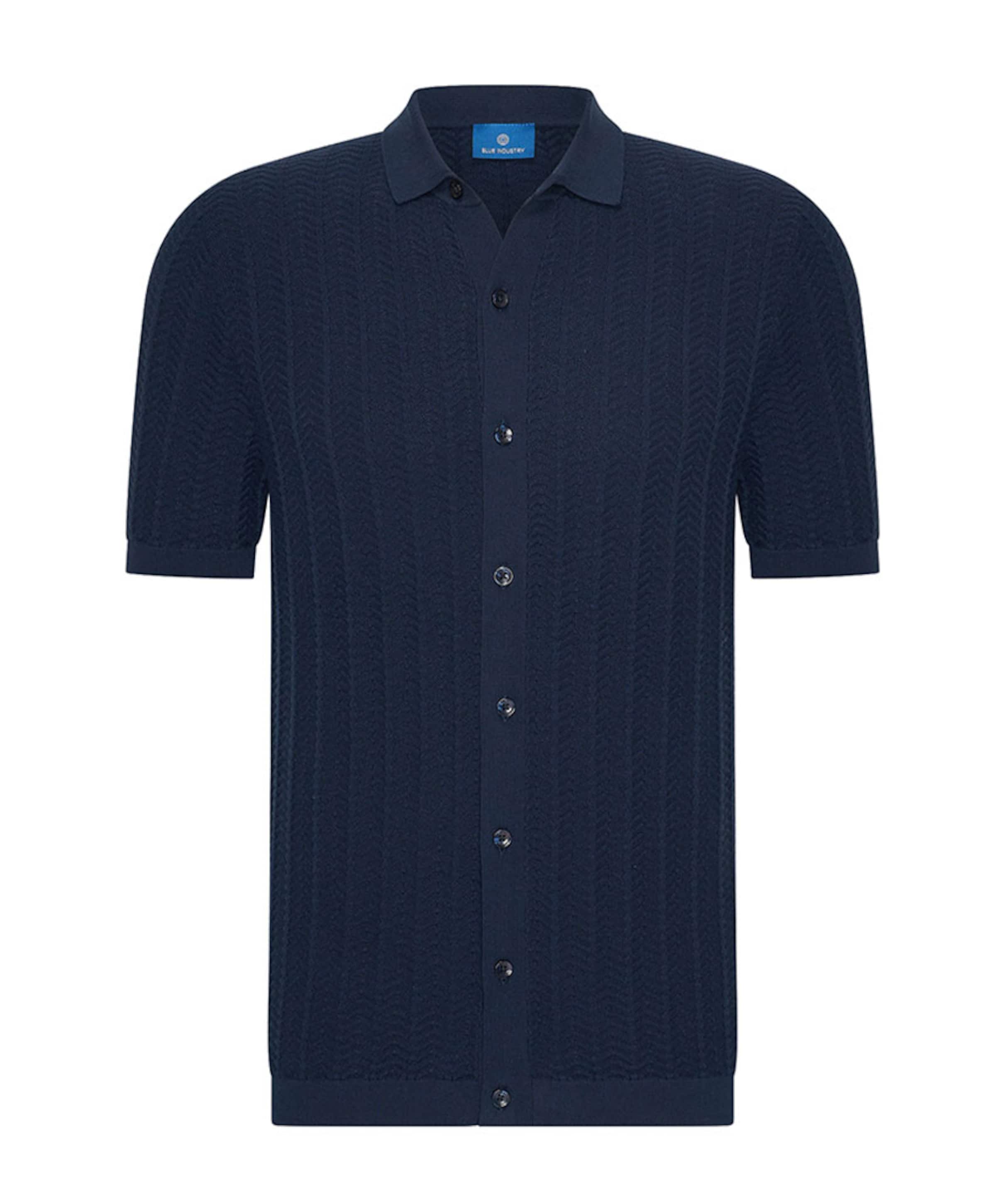 Blue industry Heren polo blauw