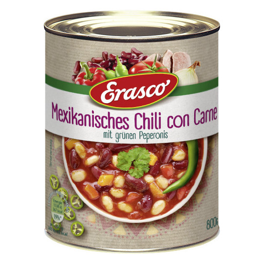 Erasco Mexikanisches Chili con Carne 800G