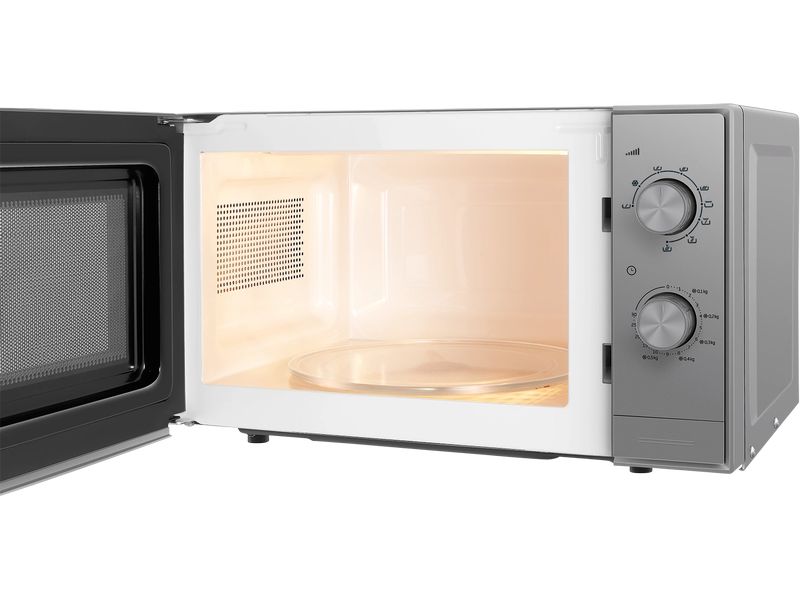 Beko Mikrowelle mit Grill MGC20CH Silber Mikrowelle mit 900 W Leistung