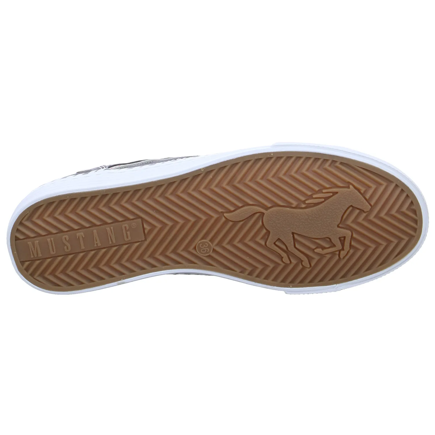 MUSTANG Sneaker Anthrazit Textil  mit Wechselfussbett