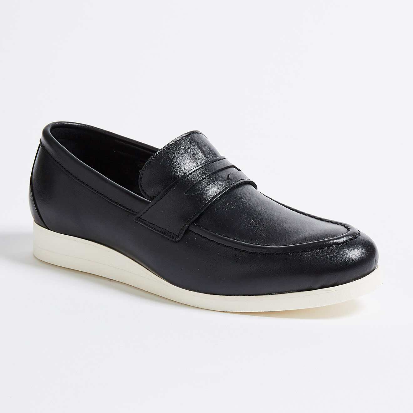 Klom Mocassins en Cuir lisse Thibault noirs