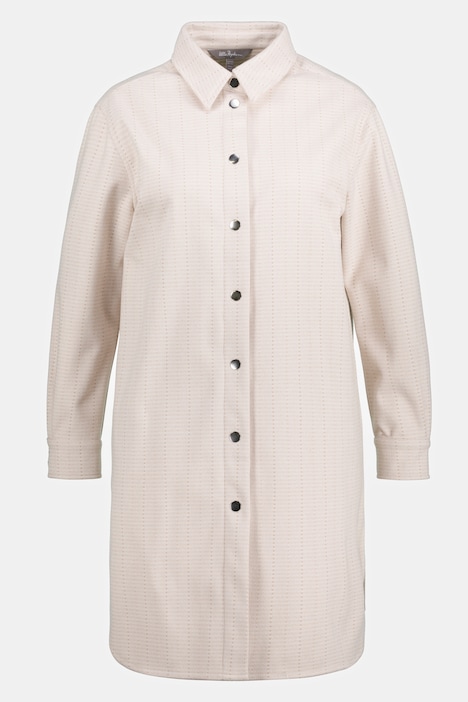 Hemdjacke, Shaket-Style, Streifen, Hemdkragen