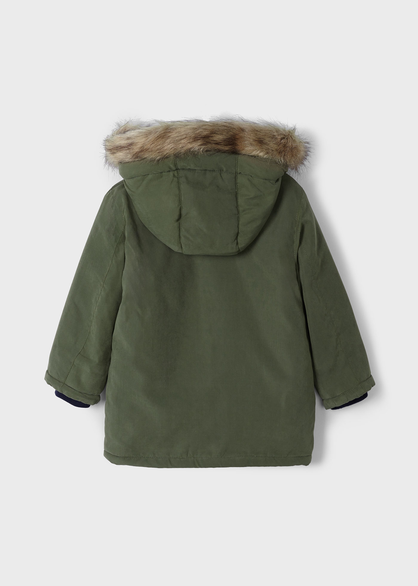 Casaco parka de pele para menino
