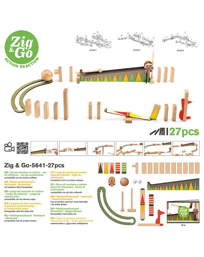 Kugelbahn-Domino ZIG & GO 5641 27-teilig