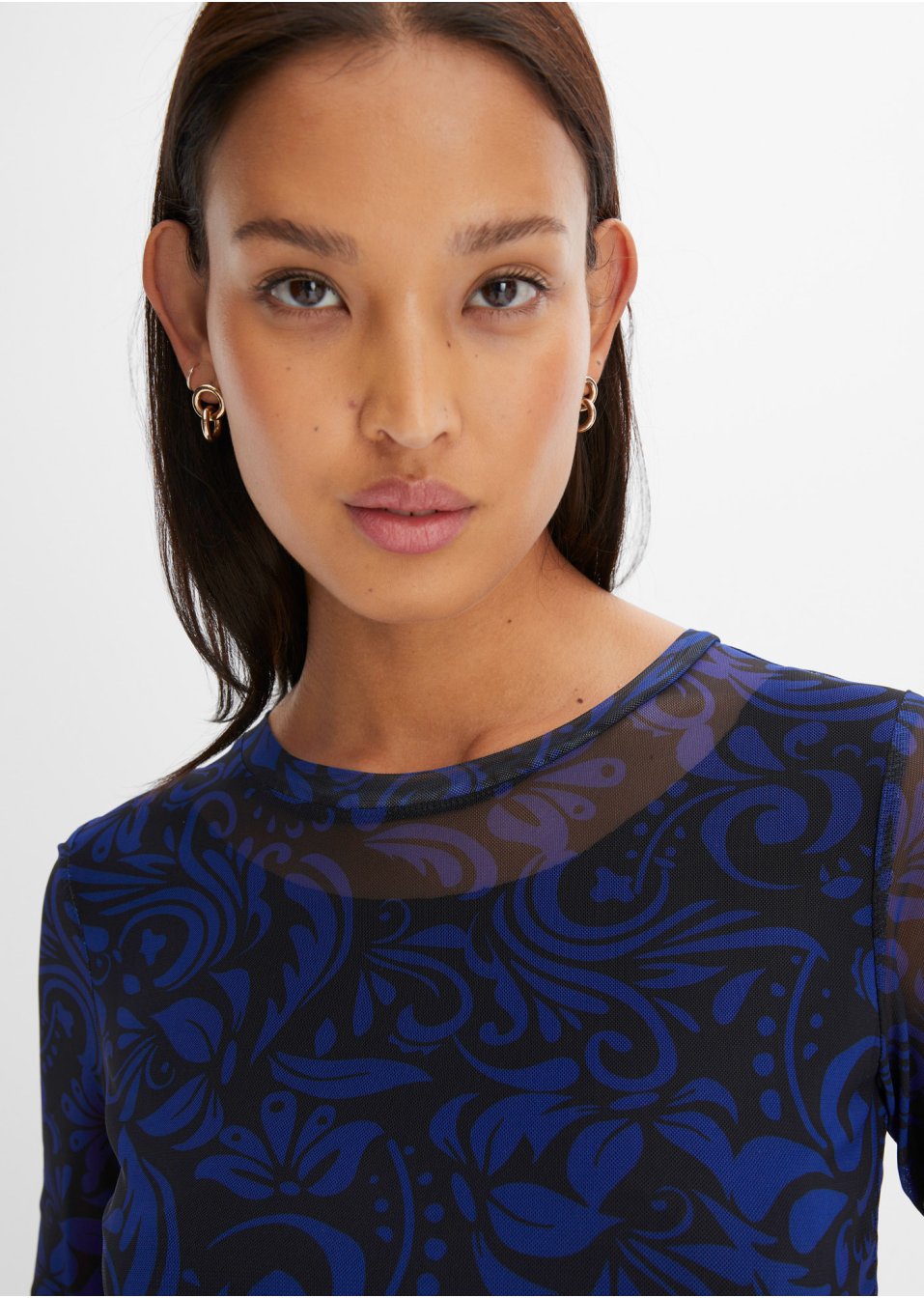 T-shirt en mesh imprimé