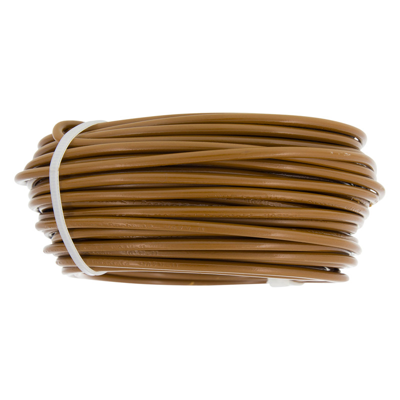 Installatiedraad VD H07V-U 20m 2,5mm² bruin