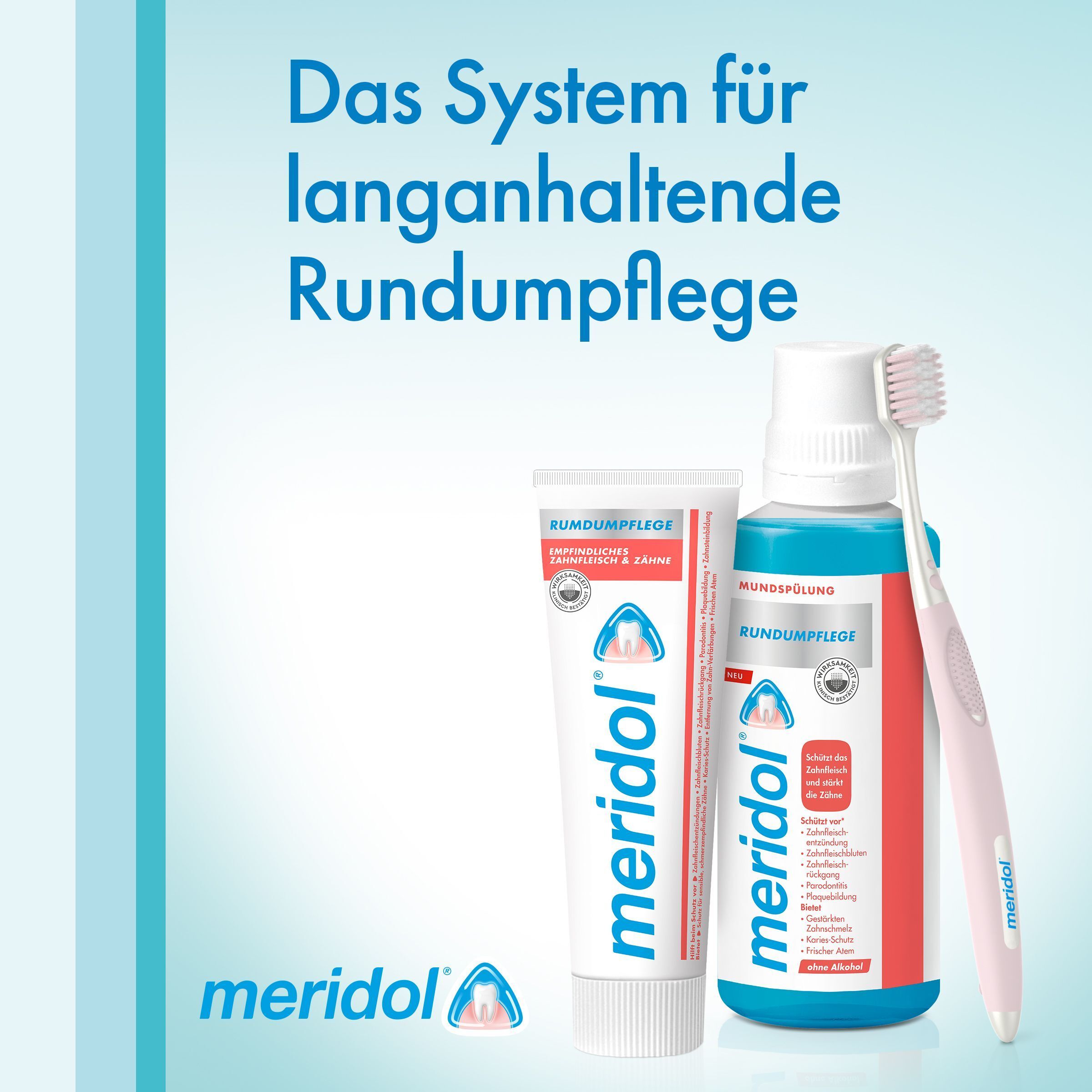 meridol Zahnfleisch-Rundumpflege Zahnpasta für empfindliches Zahnfleisch & Zähne