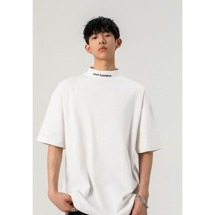 Derbundy - T-shirt met korte mouwen en geborduurde letters