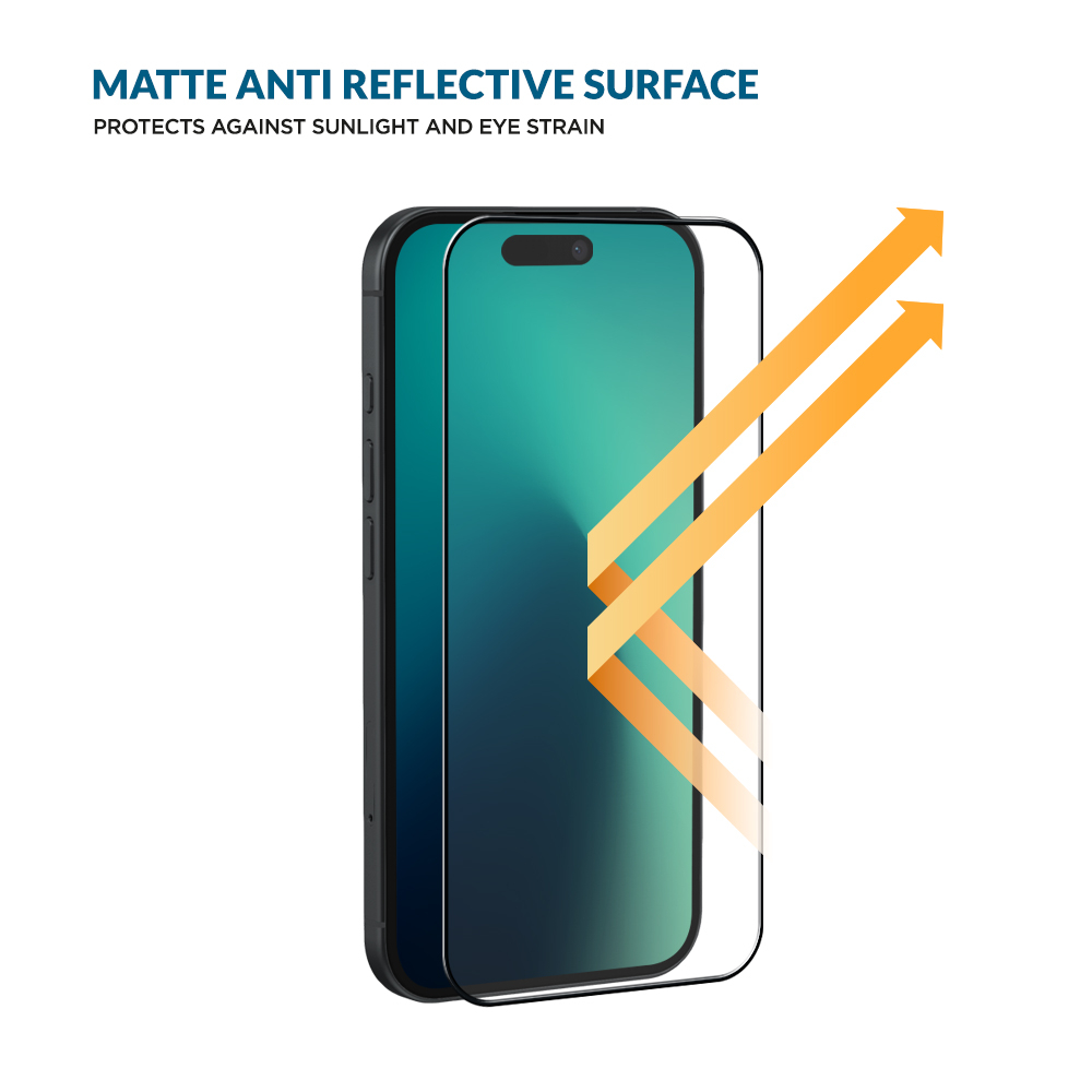 iPhone Air Mountain Glass Clear Edge Matte Panzerglas 3D Anti Glare Displayschutz Case Friendly (EGMSP00346)