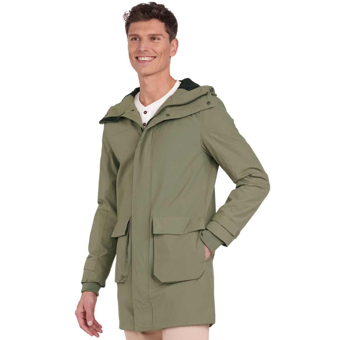 VanVaan Herren Parka in wasserabweisender Qualität dunkelgrün