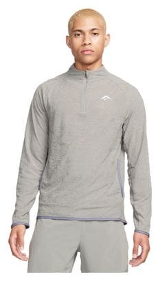 Haut Thermique 1/2 Zip Nike Dri-Fit Trail Gris Bleu