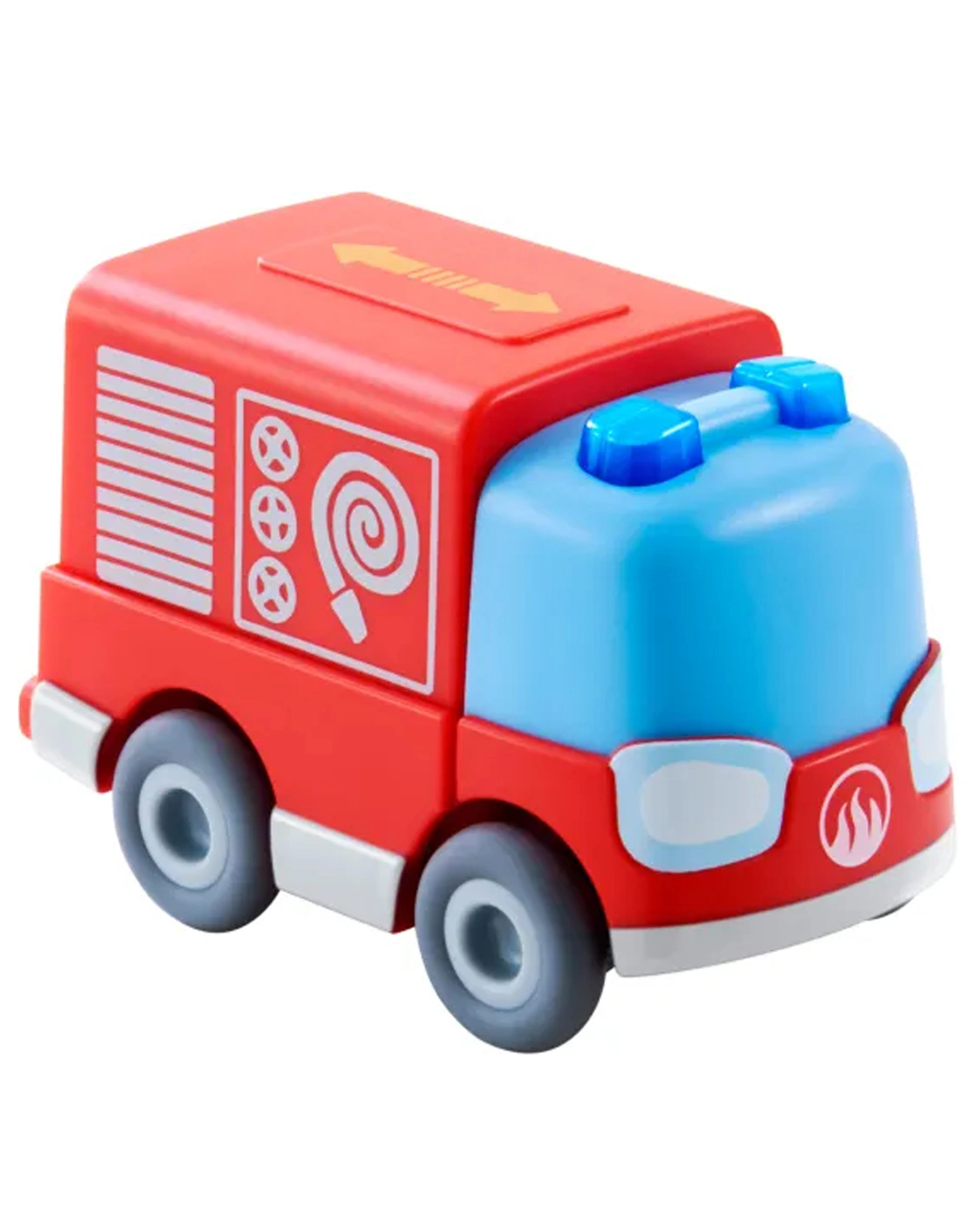 Fahrzeug KULLERBÜ – BATTERIE-FEUERWEHRAUTO in orange
