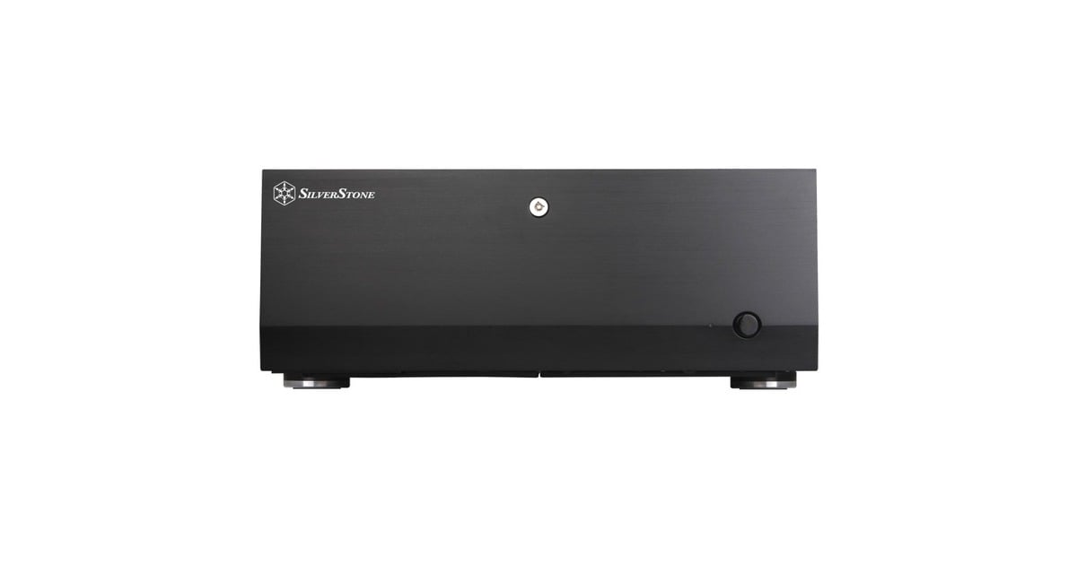 SilverStoneGrandia GD07B HTPC behuizing  (Zwart | 2x USB-A)