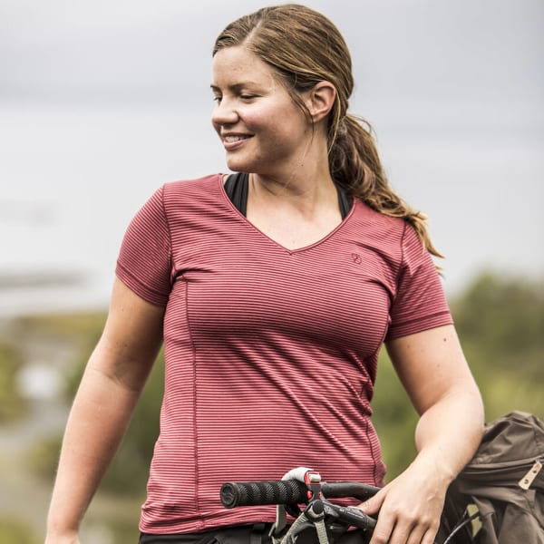 T-shirt randonnée FJALLRAVEN ABISKO COOL T-SHIRT W DUSTY ROSE
