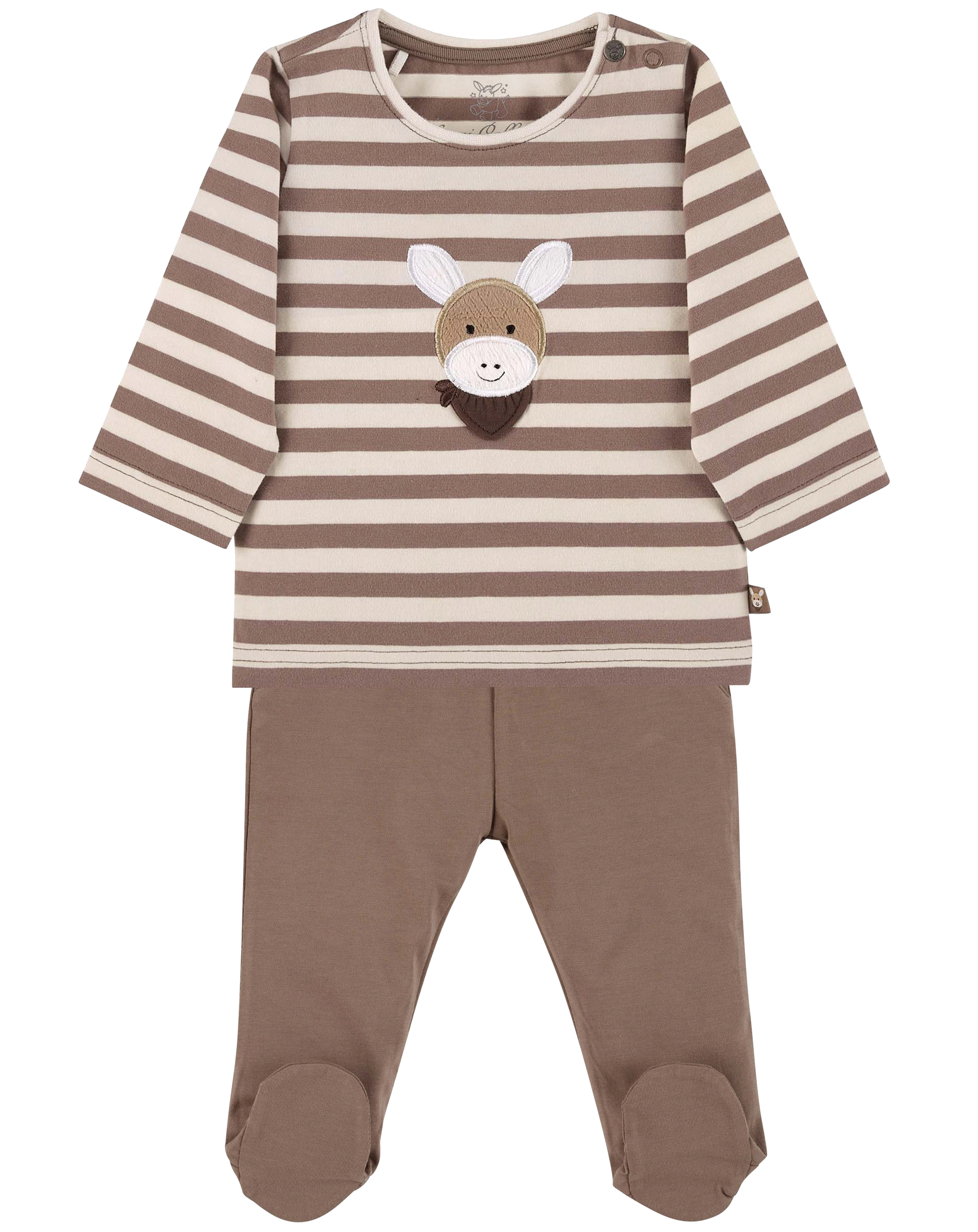 Langarmshirt EMMI mit Hose in braun