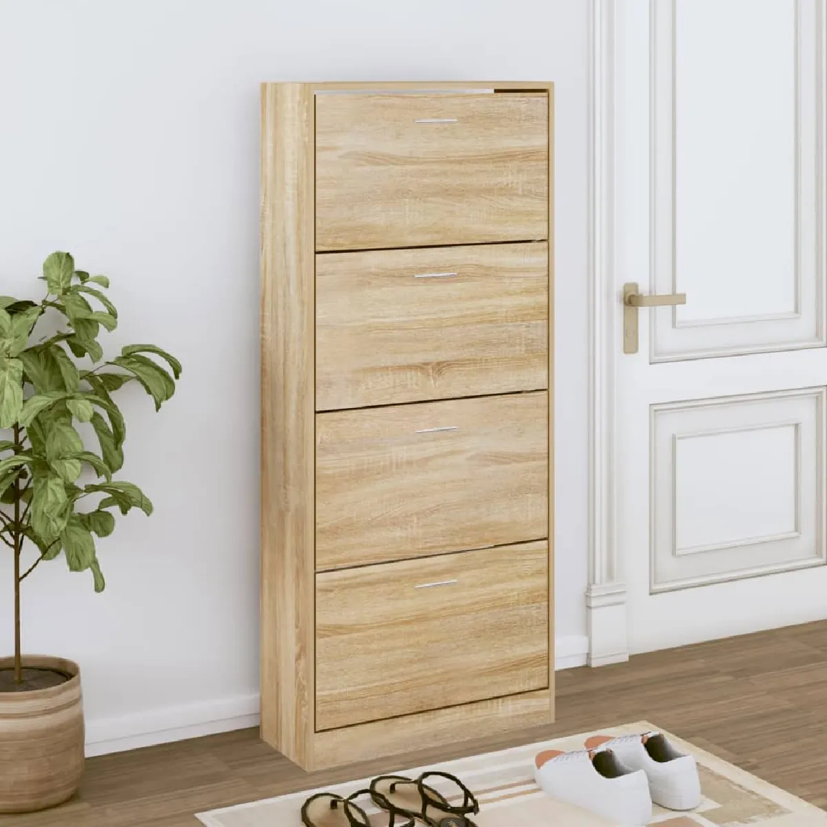 vidaXL Armoire à chaussures - Chêne sonoma