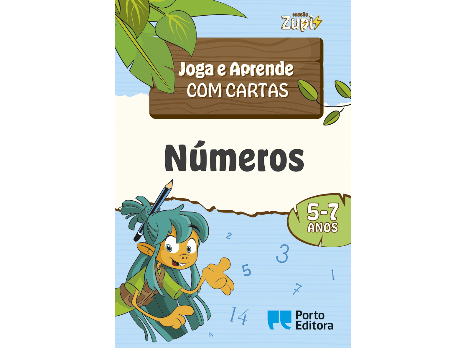 LIVRO NÚMEROS - JOGA E APRENDE COM CARTAS - 5-7 ANOS