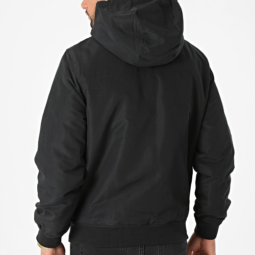 Veste Zippée Capuche Mason Noir