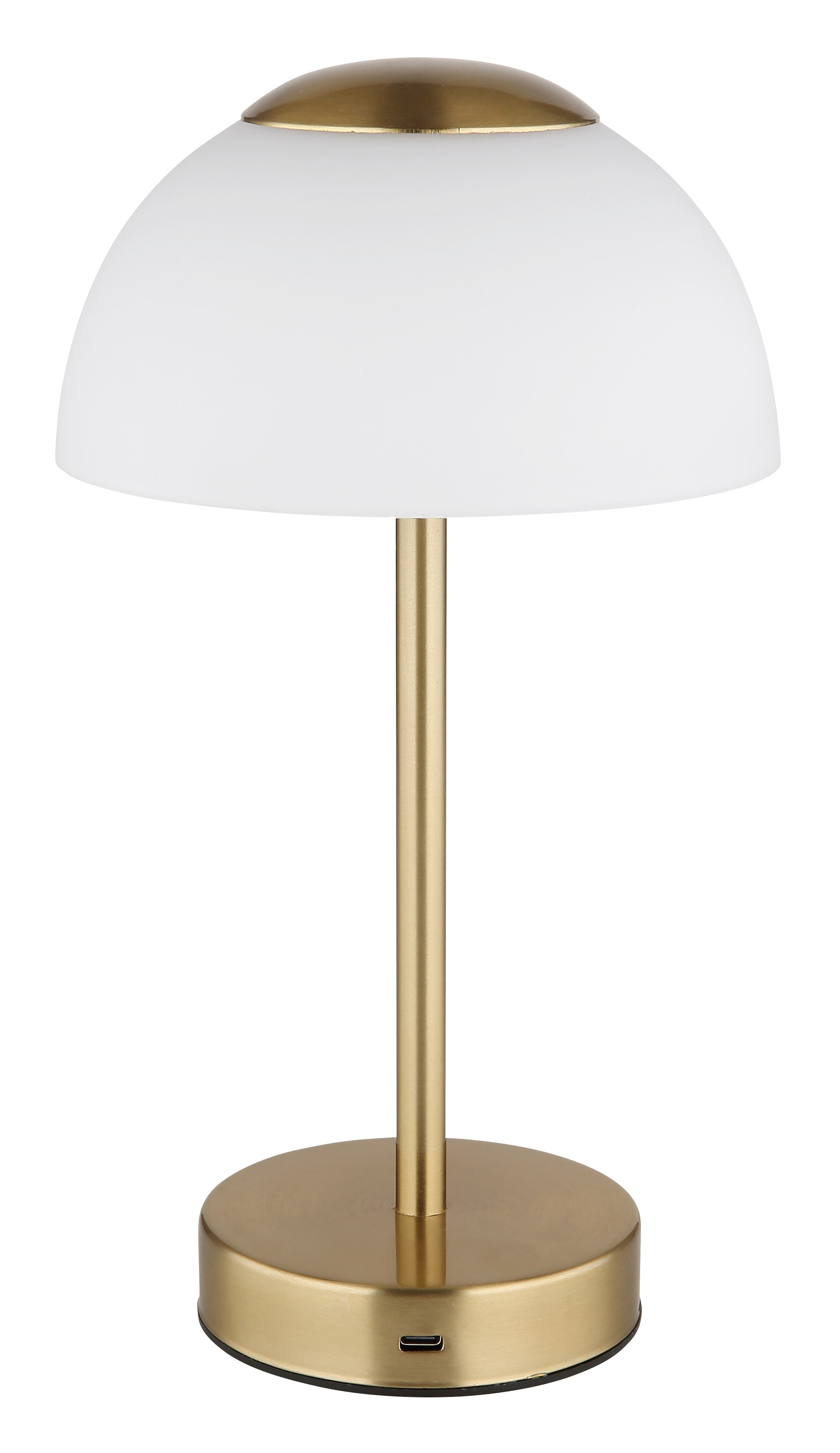 GLOBO Akku LED Tischlampe SAMIRA 31 cm mattmessing