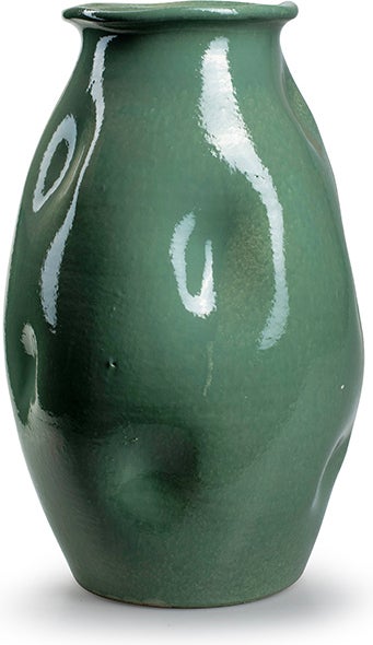 Jodeco vaas Dots groen D 23 H 30 cm