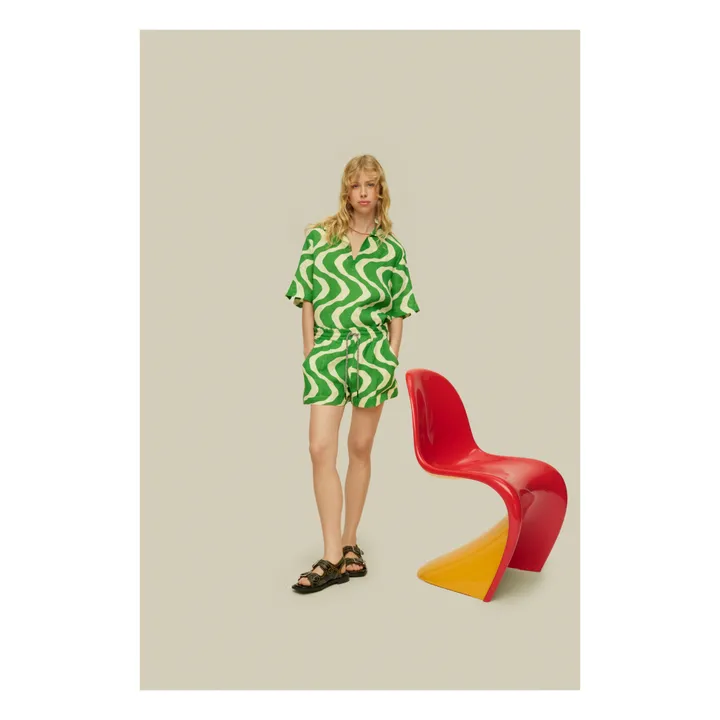 OAS Short Rippling Drizzle Lin | Vert