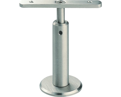 Leuningbeugel van roestvrij staal V2A, verstelbaar tot +40 mm