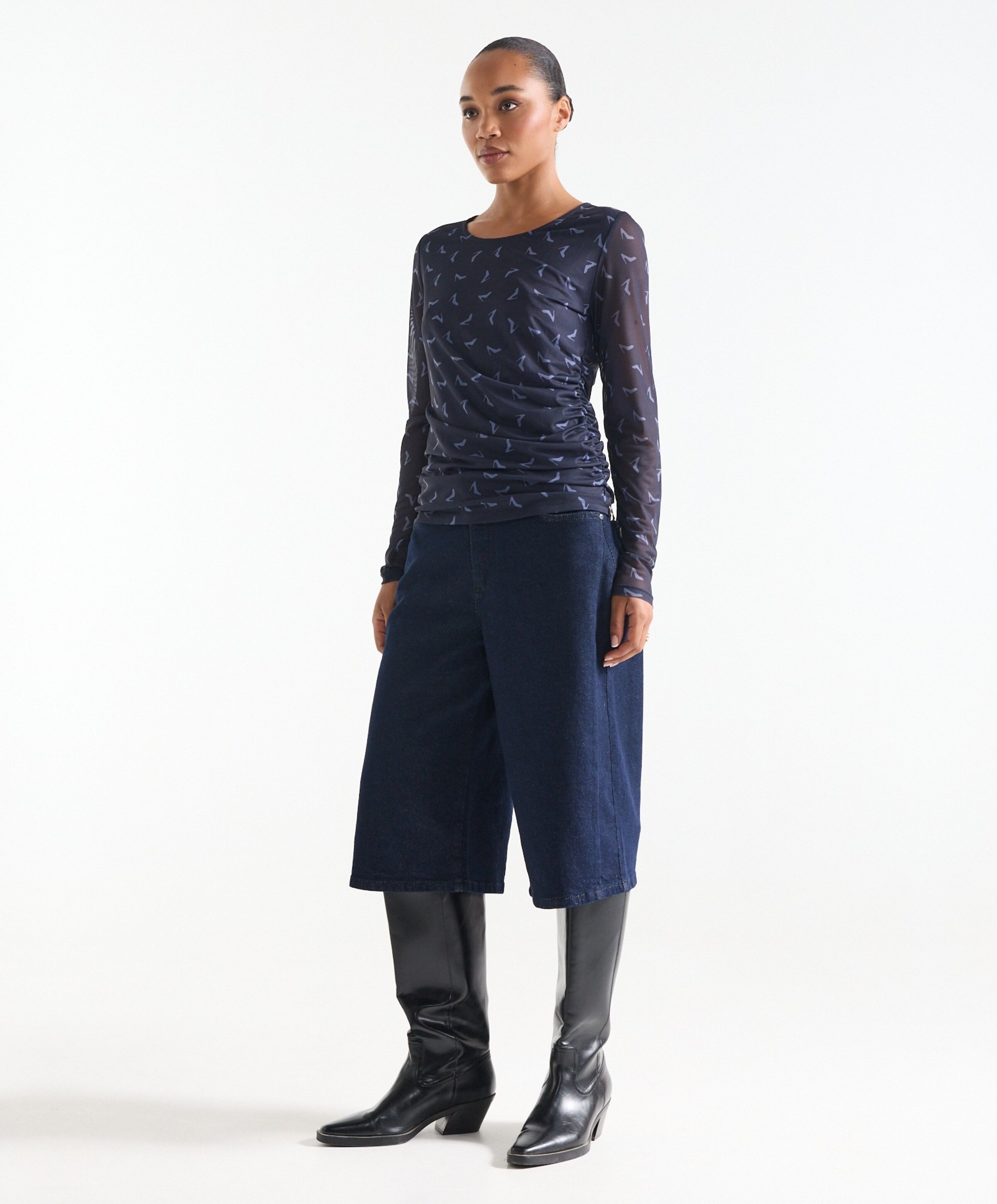 JANSEN Amsterdam Dames top blauw
