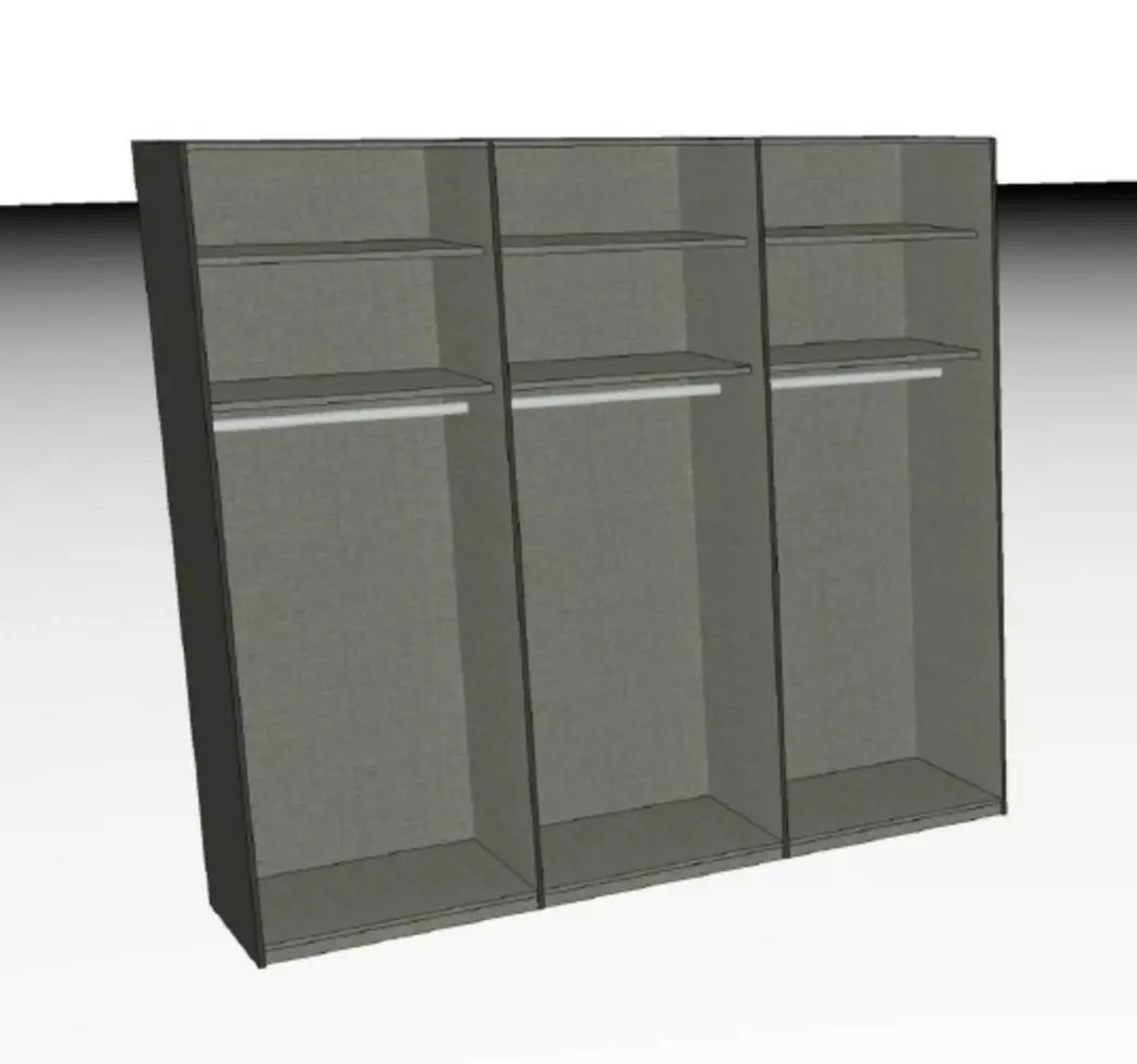 Schwebetürenschrank Savena 240 x 223 cm