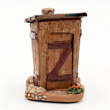 Sigro Keramik Räucher-Toilettenhäusel 7 x 7 x 10 cm