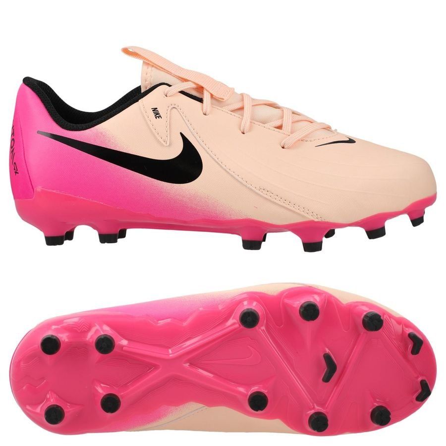 Nike Phantom GX II Academy MG Prism - Rouge foncé/Noir/Rose Enfant