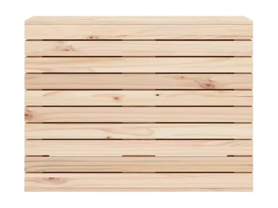 Panier à linge 88,5x44x66 bois massif de pin
