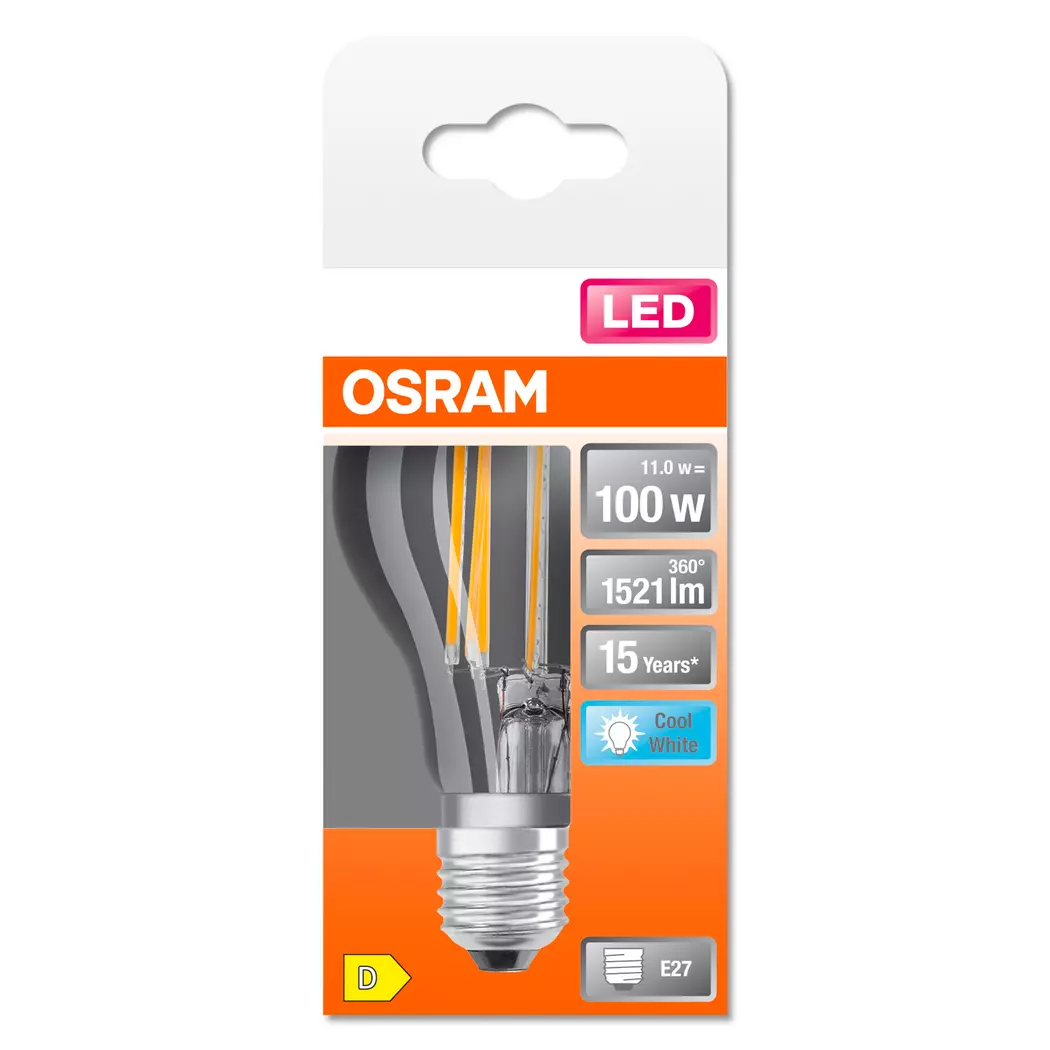 LED-Birne E27/11 Watt/Energie D