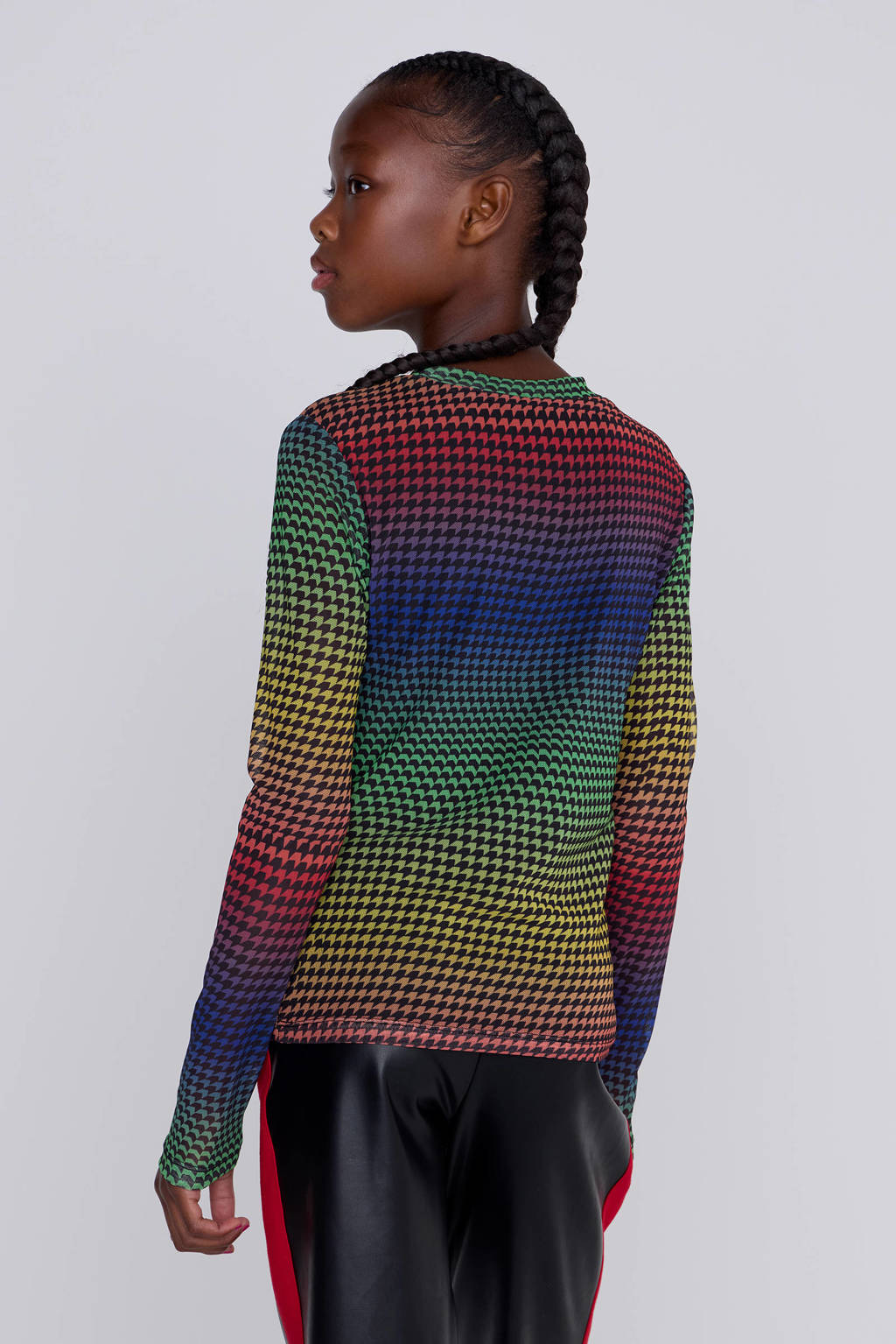 Coolcat Longsleeve Rainbow Mesh Top