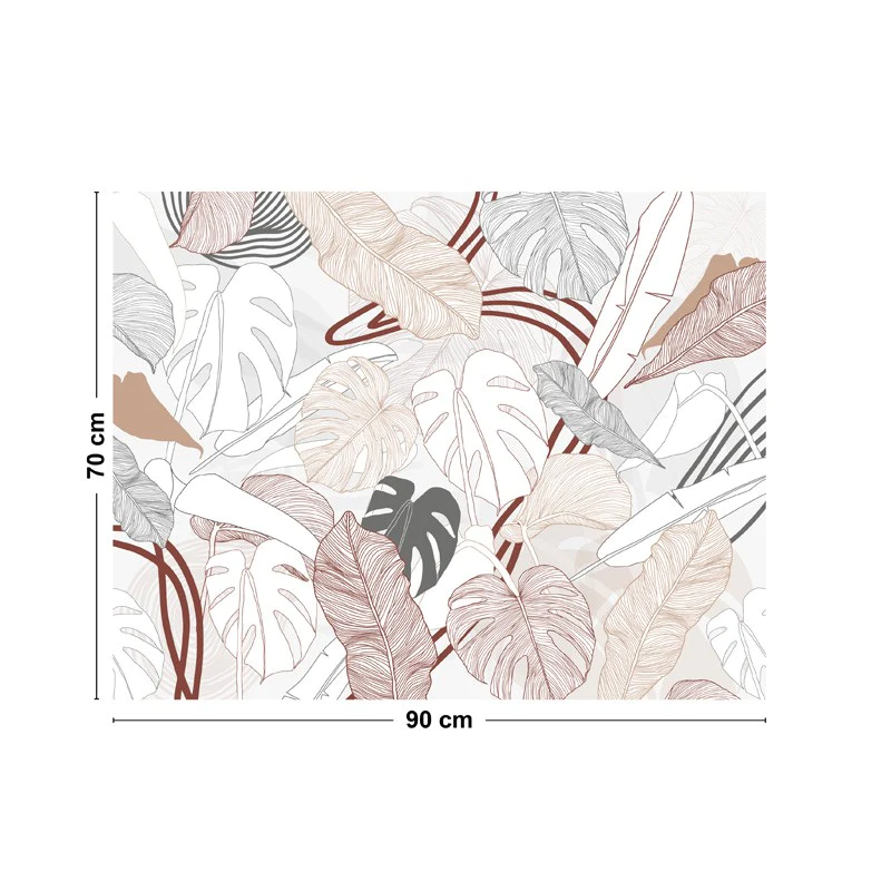 Crédence cuisine Fond de hotte ALU : L 90cm x H 70cm - BORNEO TERRACOT