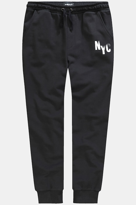 Men+ Jogginghose, Elastikbund, NYC Print, bis 84/86